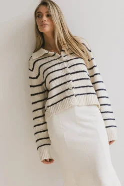 Bohme Dolly Striped Knit Cardigan in