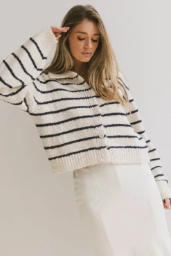 Bohme Dolly Striped Knit Cardigan in