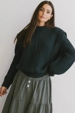 Bohme Dream Knit Sweater in Dark Teal