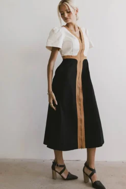 Bohme Edith Colorblock Zip Up Dress