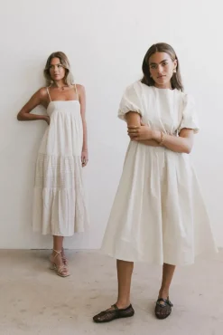 Bohme Eliana Pleated Midi Dress in