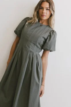 Bohme Eliana Pleated Midi Dress in