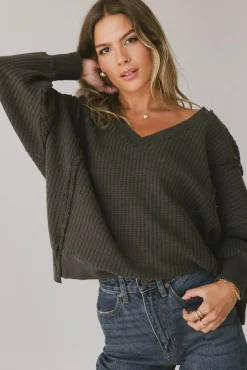 Bohme Ellis Waffle Knit Top in