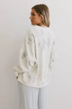 Bohme Ellis Waffle Knit Top in Tie Dye