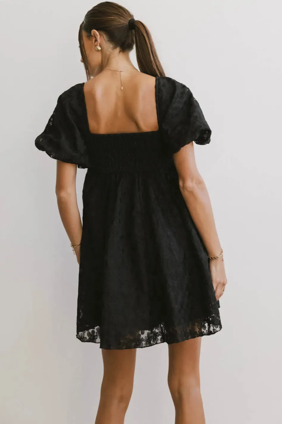 Bohme Elodie Floral Babydoll Dress in