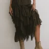 Bohme Emerson Ruffled Maxi Skirt in