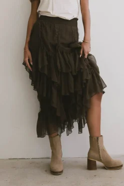 Bohme Emerson Ruffled Maxi Skirt in