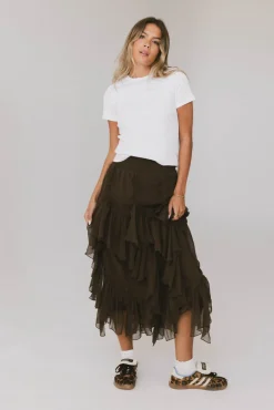 Bohme Emerson Ruffled Maxi Skirt in