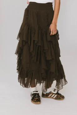 Bohme Emerson Ruffled Maxi Skirt in
