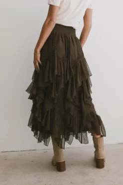 Bohme Emerson Ruffled Maxi Skirt in