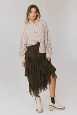 Bohme Emerson Ruffled Maxi Skirt in