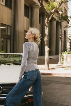 Bohme Emery Ribbed Sweater Top