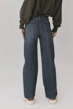 Bohme Emiliano Wide Leg Jeans in Dark Wash