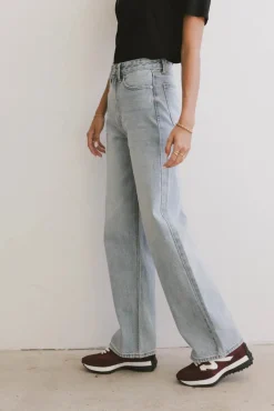Bohme Emiliano Wide Leg Jeans in Light Wash