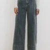 Bohme Emmaline Wide Leg Jeans in Dark Wash