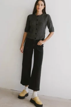 Bohme Erika Cable Knit Cardigan in