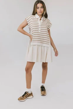 Bohme Evan Collared Mini Dress in