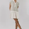 Bohme Evan Collared Mini Dress in