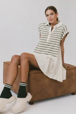 Bohme Evan Collared Mini Dress in