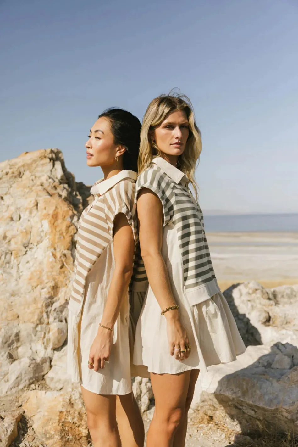 Bohme Evan Collared Mini Dress in