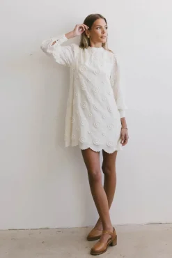 Bohme Evie Textured Floral Mini Dress