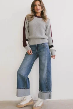 Bohme Fenna Cuffed Wide Leg Jeans