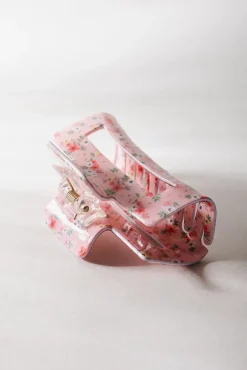 Bohme Floral Rectangle Claw Clip in