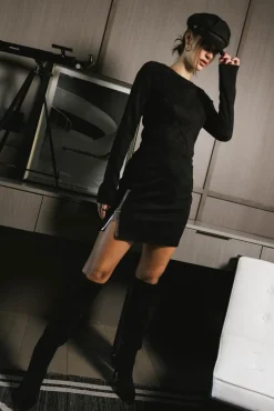 Bohme Fér Böhme Suede Zipper Short Dress