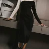 Bohme Fér Böhme Two-Tone Suede Dress
