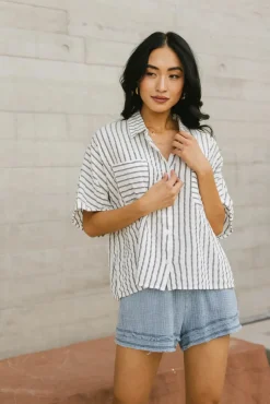 Bohme Francine Striped Button Up