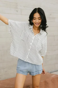 Bohme Francine Striped Button Up