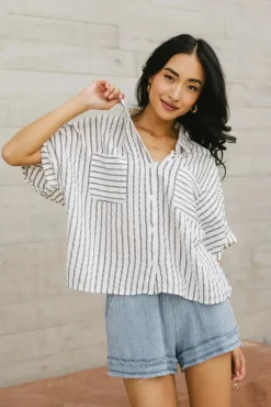 Bohme Francine Striped Button Up