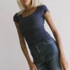 Bohme Freya Ribbed Top in