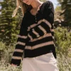 Bohme Gracia Striped Sweater Top in