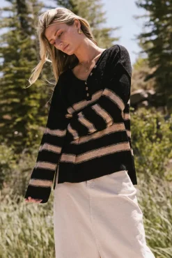 Bohme Gracia Striped Sweater Top in