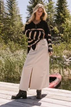 Bohme Gracia Striped Sweater Top in