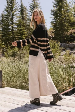 Bohme Gracia Striped Sweater Top in