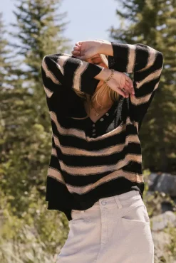 Bohme Gracia Striped Sweater Top in