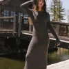 Bohme Grove Ribbed Maxi Dress in