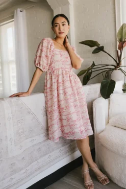 Bohme Hannah Floral Midi Dress