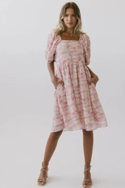 Bohme Hannah Floral Midi Dress