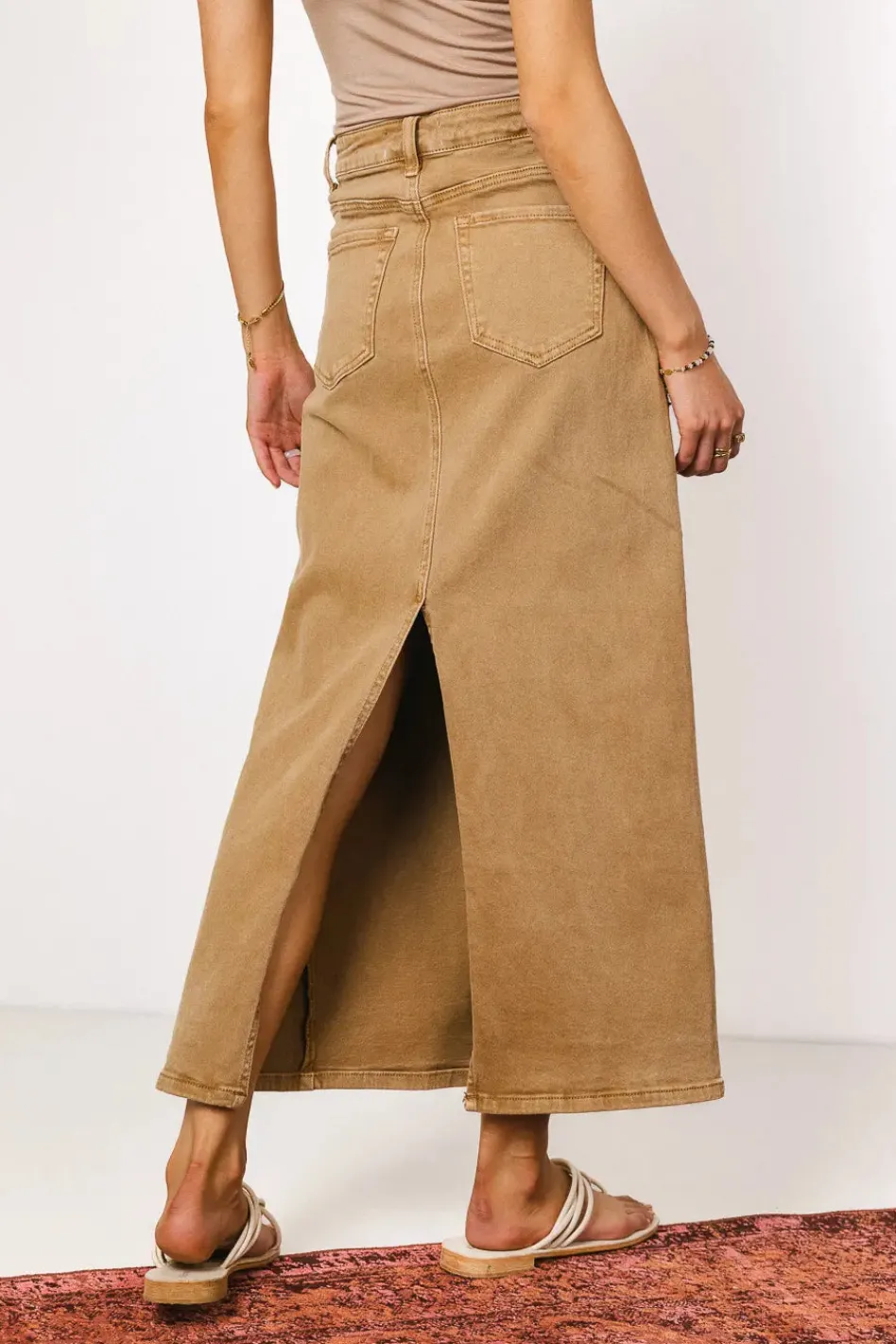 Bohme Harley Denim Midi Skirt in