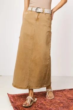 Bohme Harley Denim Midi Skirt in