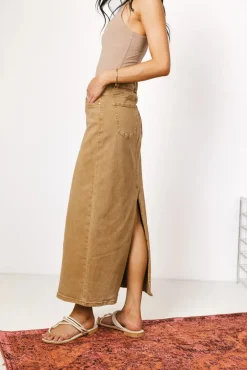 Bohme Harley Denim Midi Skirt in