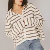 Bohme Harper Striped Cardigan in