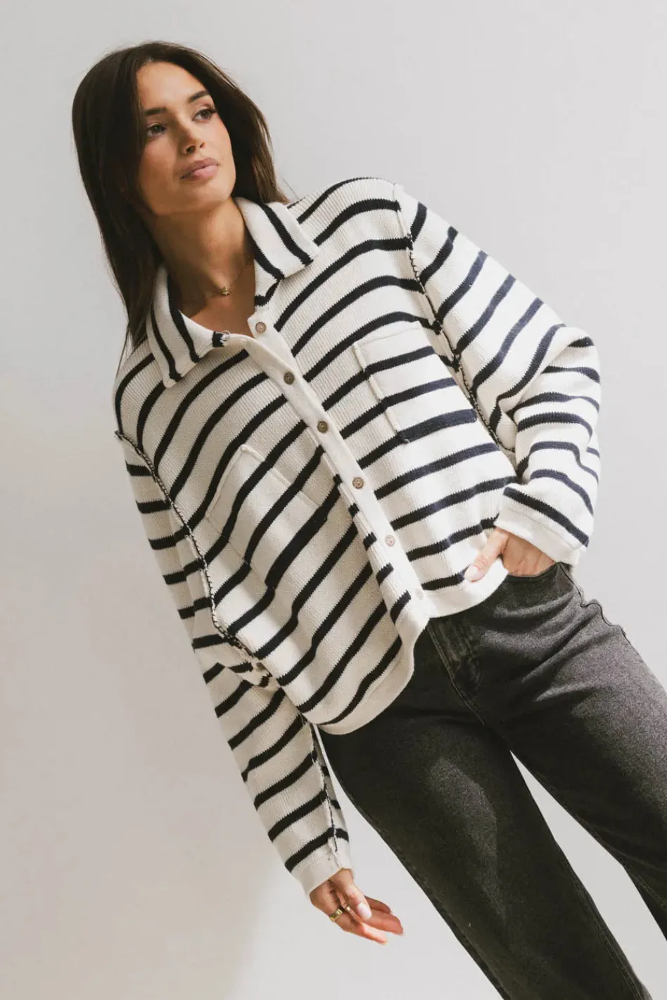 Bohme Harper Striped Cardigan in