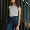 Bohme Holly Ribbed Bodysuit in - FINAL SALE