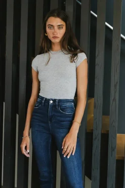 Bohme Holly Ribbed Bodysuit in - FINAL SALE