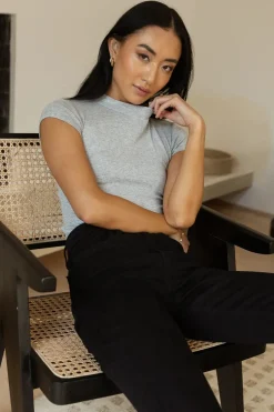 Bohme Holly Ribbed Bodysuit in - FINAL SALE