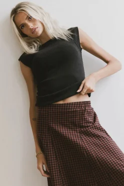 Bohme Huxley Cap Sleeve Top in